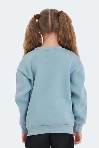 Slazenger LONE Unisex Kids Sweatshirt Blue - Thumbnail