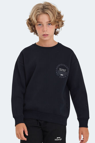 Slazenger - Slazenger LONE Unisex Çocuk Sweatshirt Lacivert