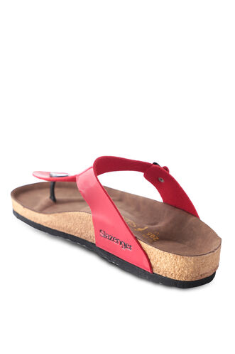 Slazenger LUKE Women's Slippers Red Patent - Thumbnail