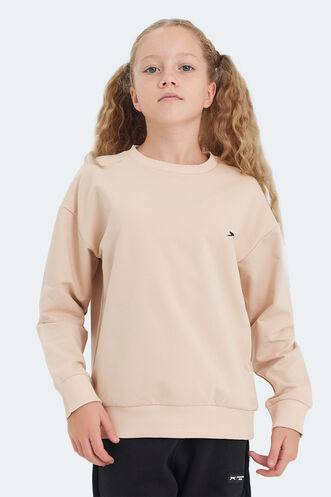 Slazenger LUPPA Unisex Çocuk Sweatshirt Camel - Thumbnail