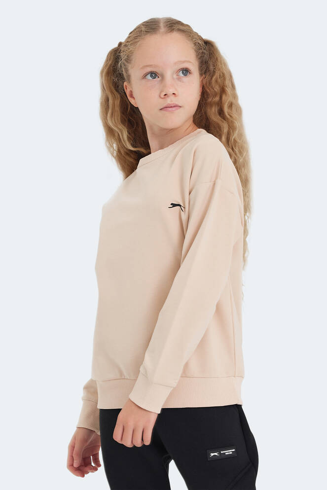 Slazenger LUPPA Unisex Çocuk Sweatshirt Camel