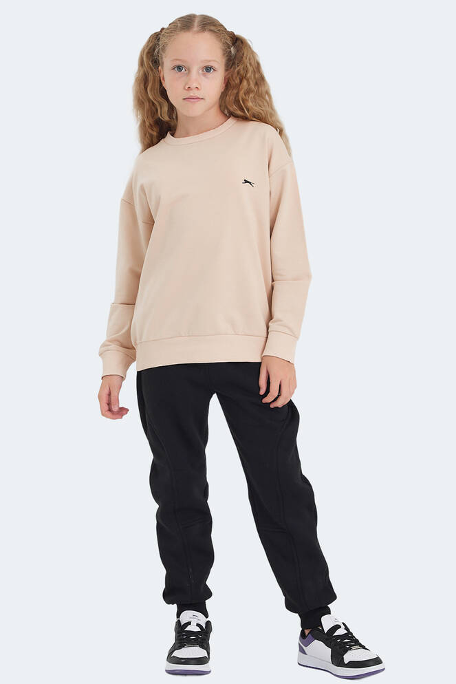 Slazenger LUPPA Unisex Çocuk Sweatshirt Camel