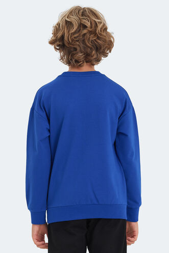 Slazenger LUPPA Unisex Kids Sweatshirt Royal Blue - Thumbnail