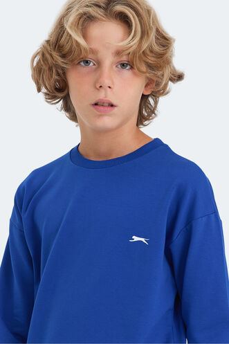 Slazenger LUPPA Unisex Kids Sweatshirt Royal Blue - Thumbnail