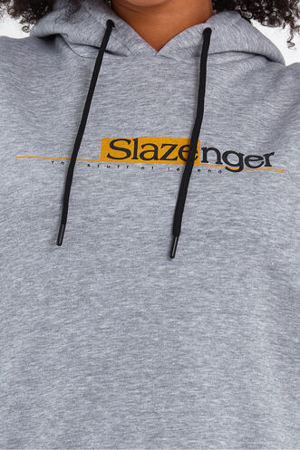 Slazenger MAGNET Kadın Sweatshirt Gri - Thumbnail