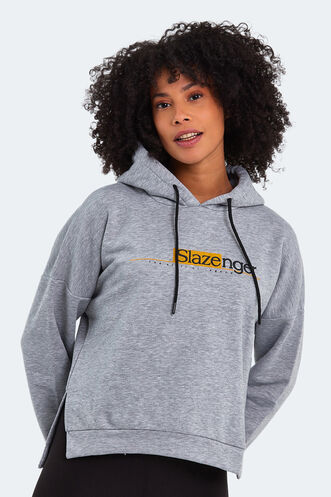 Slazenger - Slazenger MAGNET Kadın Sweatshirt Gri