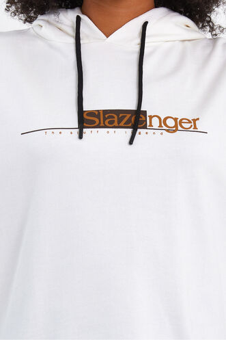 Slazenger MAGNET Kadın Sweatshirt Krem - Thumbnail