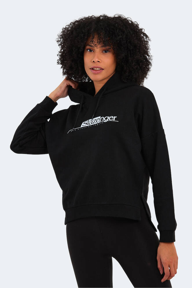 Slazenger MAGNET Kadın Sweatshirt Siyah