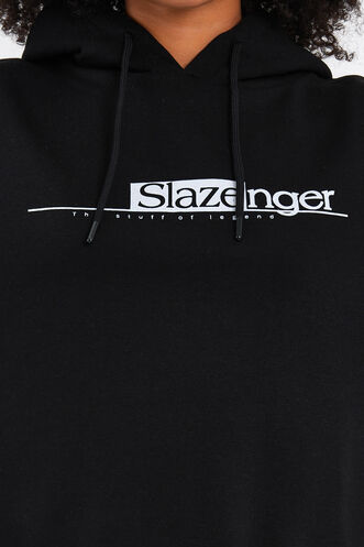 Slazenger MAGNET Kadın Sweatshirt Siyah - Thumbnail