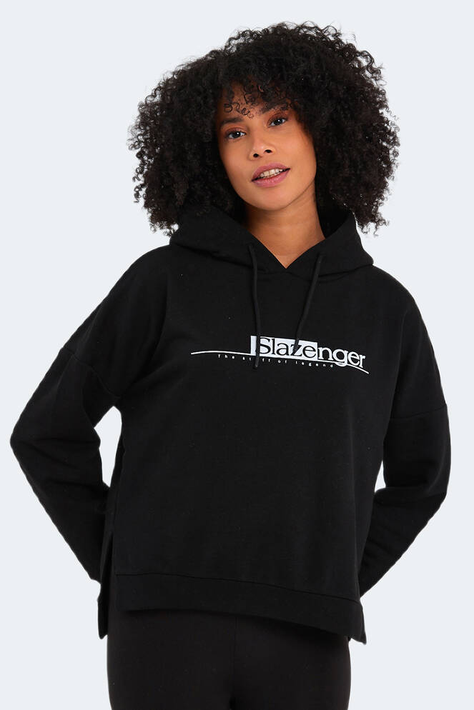 Slazenger MAGNET Kadın Sweatshirt Siyah