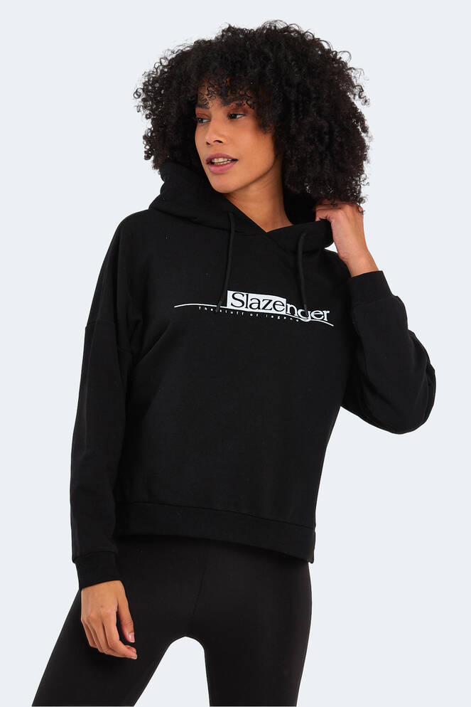 Slazenger MAGNET Kadın Sweatshirt Siyah