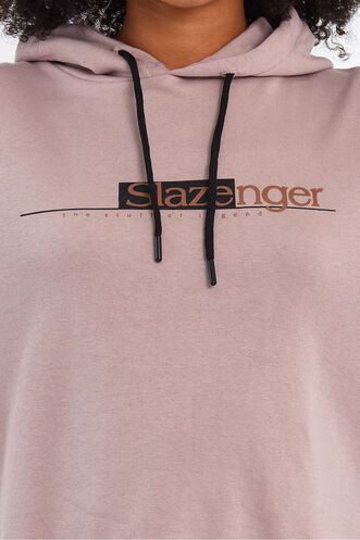 Slazenger MAGNET Kadın Sweatshirt Vizon - Thumbnail