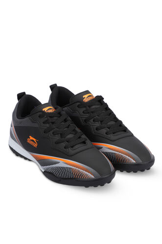 Slazenger MARCELL HS Football Men's Indoor Soccer Shoes Black - Orange - Thumbnail