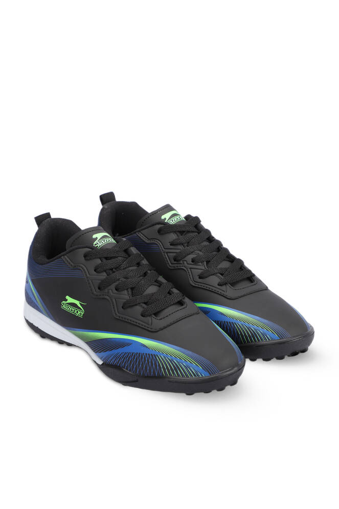 Slazenger MARCELL HS Football Boy Kids Indoor Soccer Shoes Black - Green