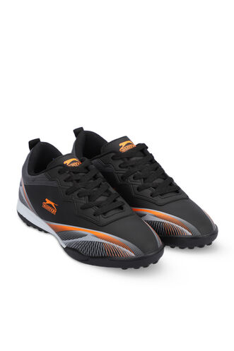 Slazenger MARCELL HS Football Boy Kids Indoor Soccer Shoes Black - Orange - Thumbnail