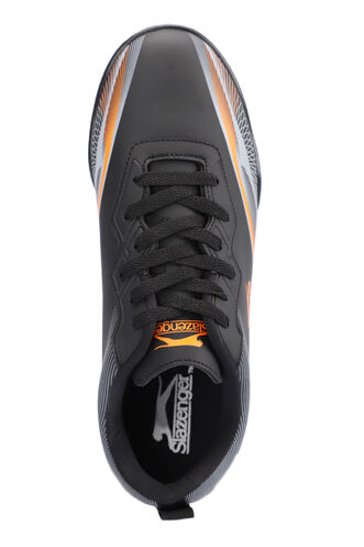 Slazenger MARCELL HS Football Boy Kids Indoor Soccer Shoes Black - Orange - Thumbnail