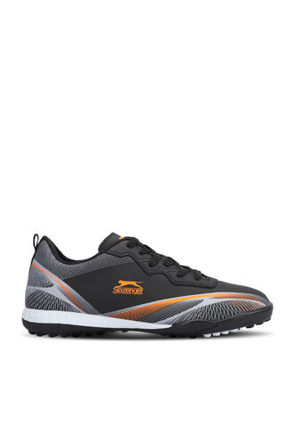 Slazenger - Slazenger MARCELL HS Football Boy Kids Indoor Soccer Shoes Black - Orange