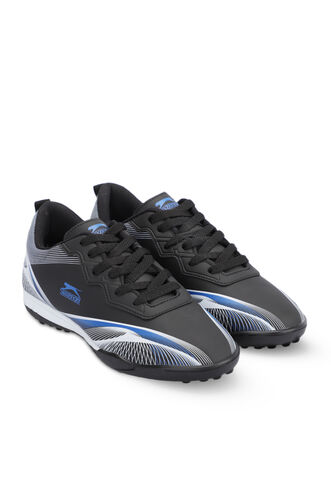 Slazenger MARCELL HS Football Boy Kids Indoor Soccer Shoes Black - White - Thumbnail