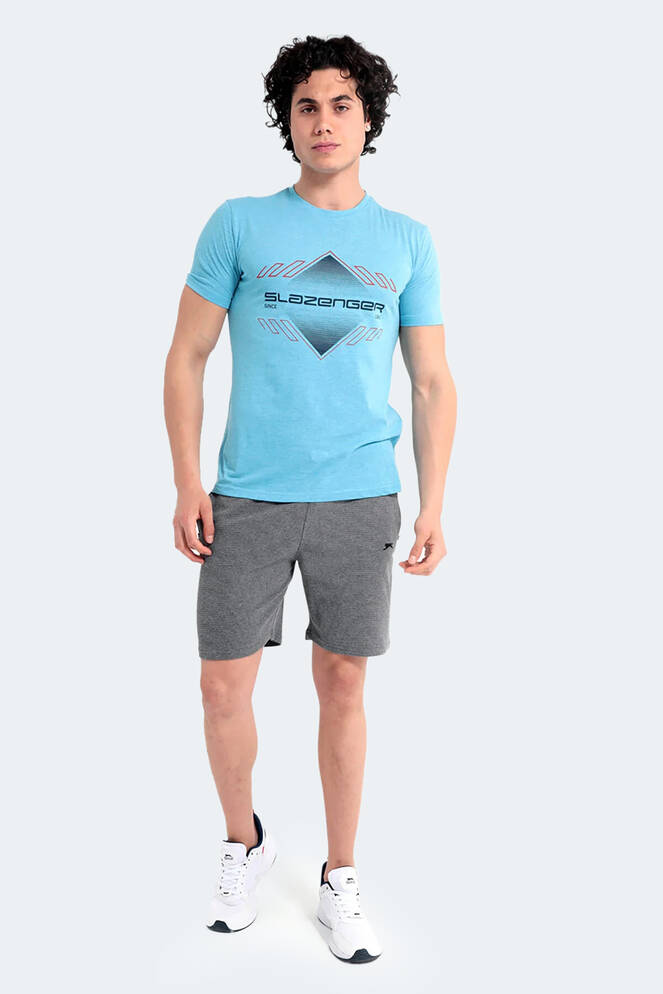 Slazenger MARQUES Erkek Kısa Kollu T-Shirt Mavi