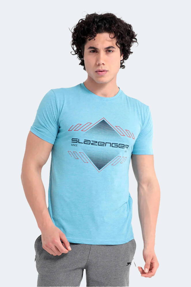 Slazenger MARQUES Erkek Kısa Kollu T-Shirt Mavi