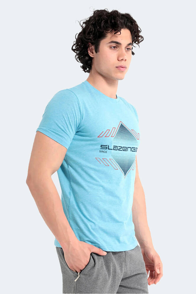 Slazenger MARQUES Erkek Kısa Kollu T-Shirt Mavi