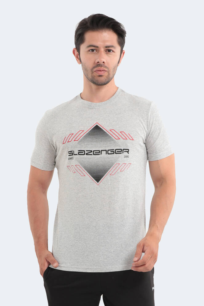 Slazenger MARQUES Erkek Kısa Kollu T-Shirt Açık Gri