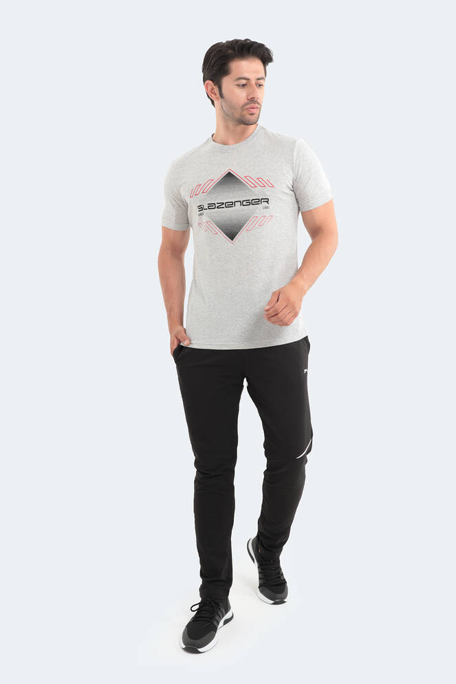 Slazenger MARQUES Erkek Kısa Kollu T-Shirt Açık Gri