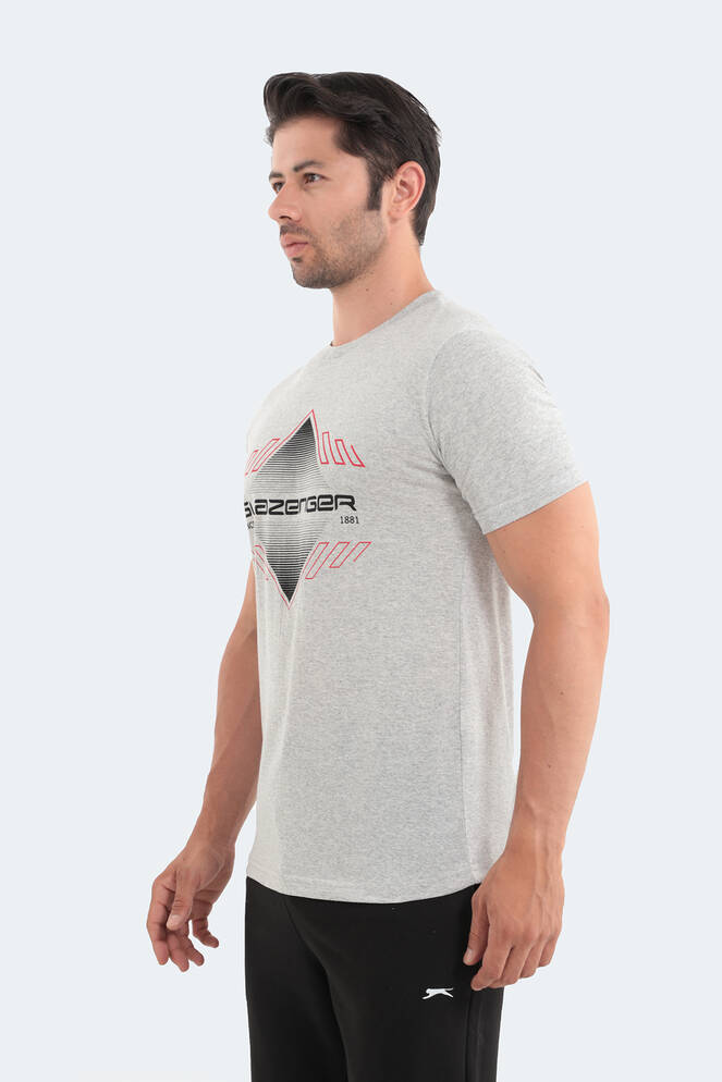 Slazenger MARQUES Erkek Kısa Kollu T-Shirt Açık Gri