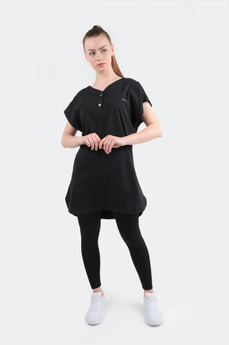 Slazenger MESHULAM Women's Short Sleeve T-Shirt Black - Thumbnail