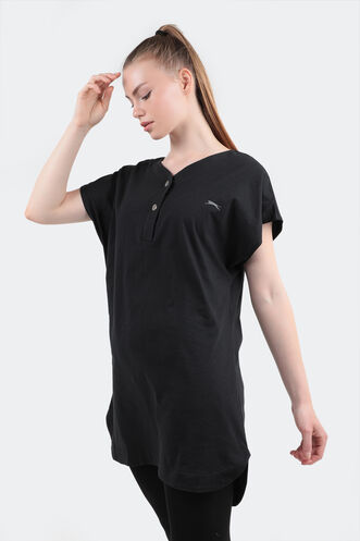 Slazenger MESHULAM Women's Short Sleeve T-Shirt Black - Thumbnail