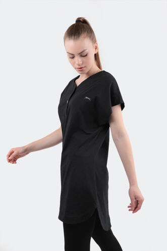 Slazenger MESHULAM Women's Short Sleeve T-Shirt Black - Thumbnail