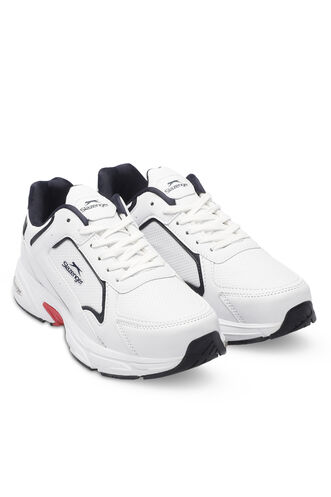 Slazenger MOSS Men's Sneaker Shoes White - Navy - Red - Thumbnail