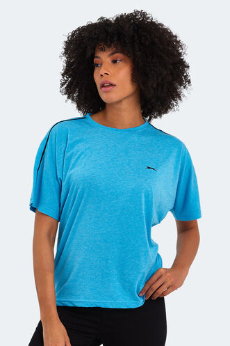 Slazenger MOYNA Women's Short Sleeve T-Shirt Blue - Thumbnail