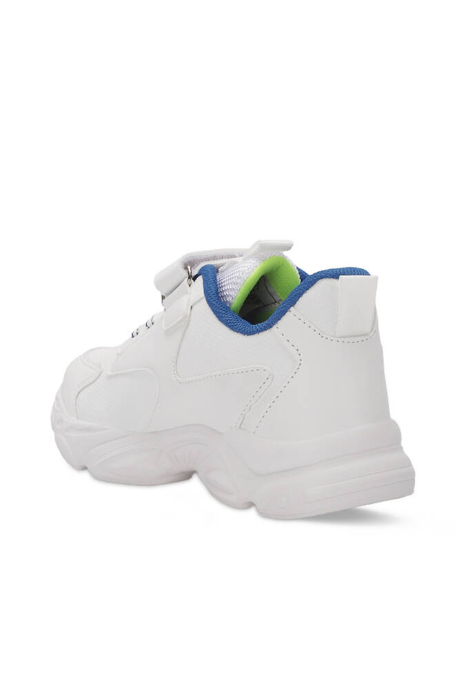 Slazenger NABIL Unisex Kids Sneaker Shoes White - Royal Blue