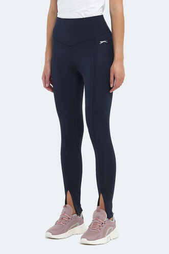 Slazenger NAILA Women's Fitness Tights Navy - Thumbnail