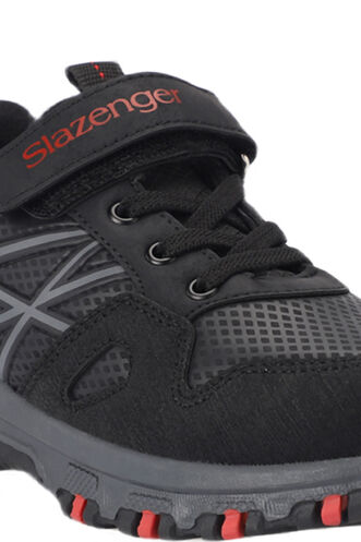 Slazenger NALA Sneaker Boys' Shoes Black - Red - Thumbnail