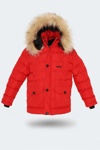 Slazenger - Slazenger NAPOLI Unisex Kids Coat & Jacket Red