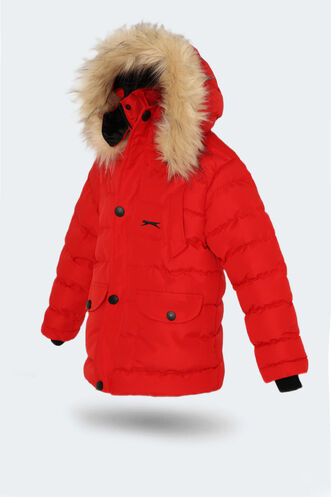 Slazenger NAPOLI Unisex Kids Coat & Jacket Red - Thumbnail