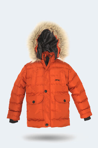 Slazenger NAPOLI Unisex Kids Coat & Jacket Terracotta - Thumbnail