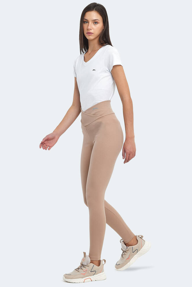 Slazenger NATALIE Women's Fitness Tights Beige