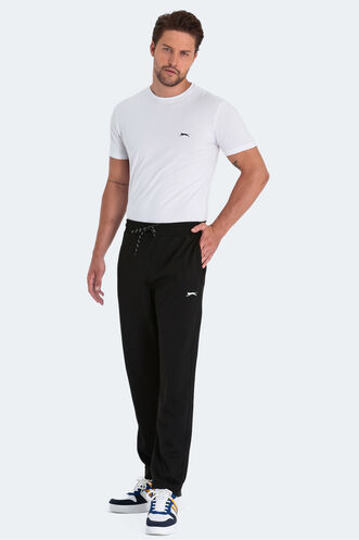 Slazenger NATION Men's Sweatpants Black - Thumbnail