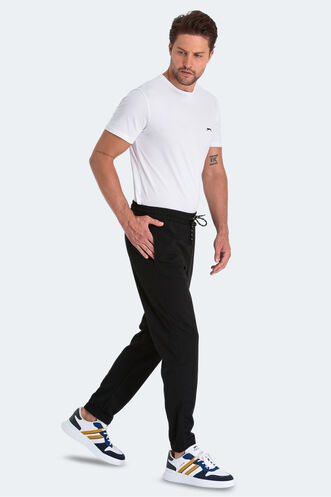 Slazenger NATION Men's Sweatpants Black - Thumbnail