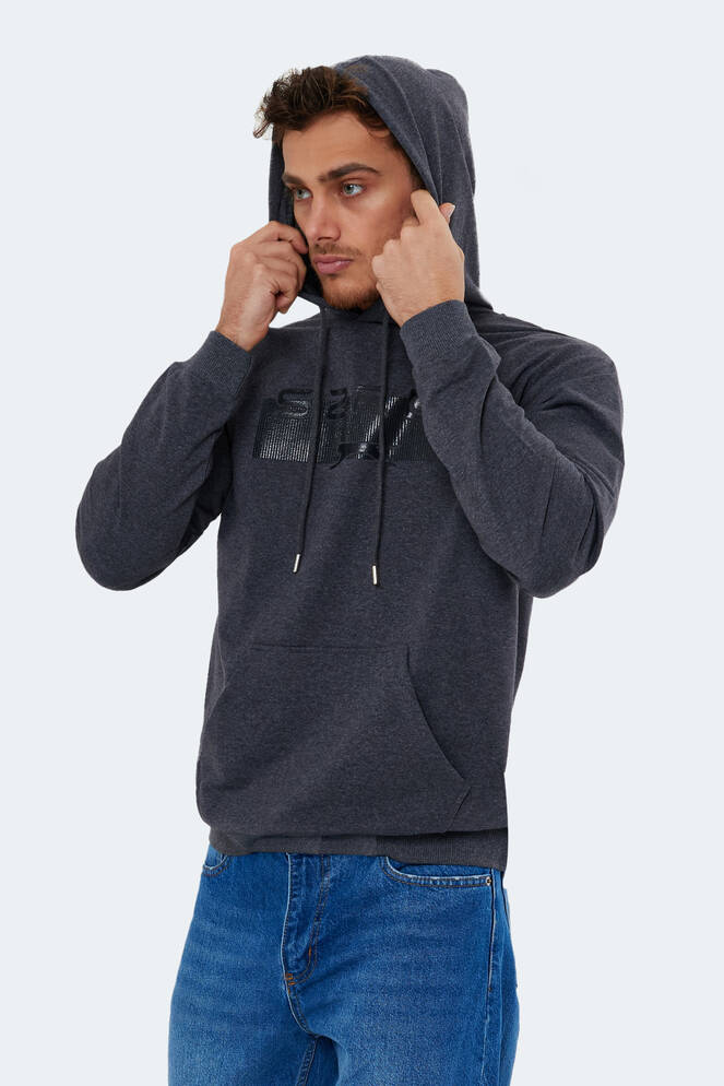 Slazenger NEDELKO Erkek Sweatshirt Koyu Gri