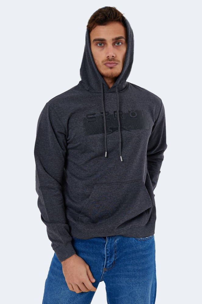 Slazenger NEDELKO Erkek Sweatshirt Koyu Gri