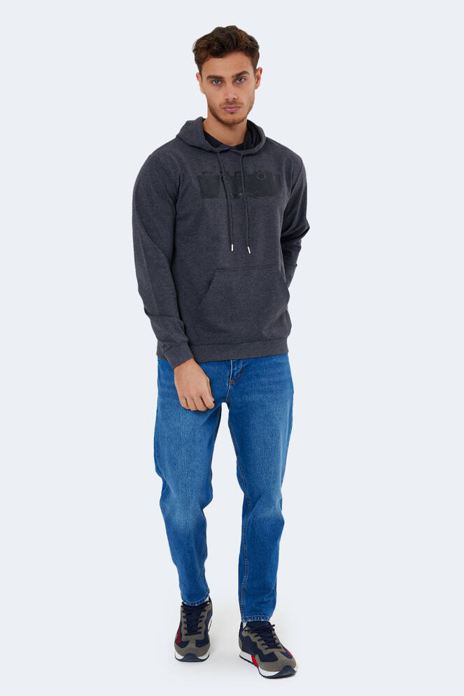 Slazenger NEDELKO Erkek Sweatshirt Koyu Gri