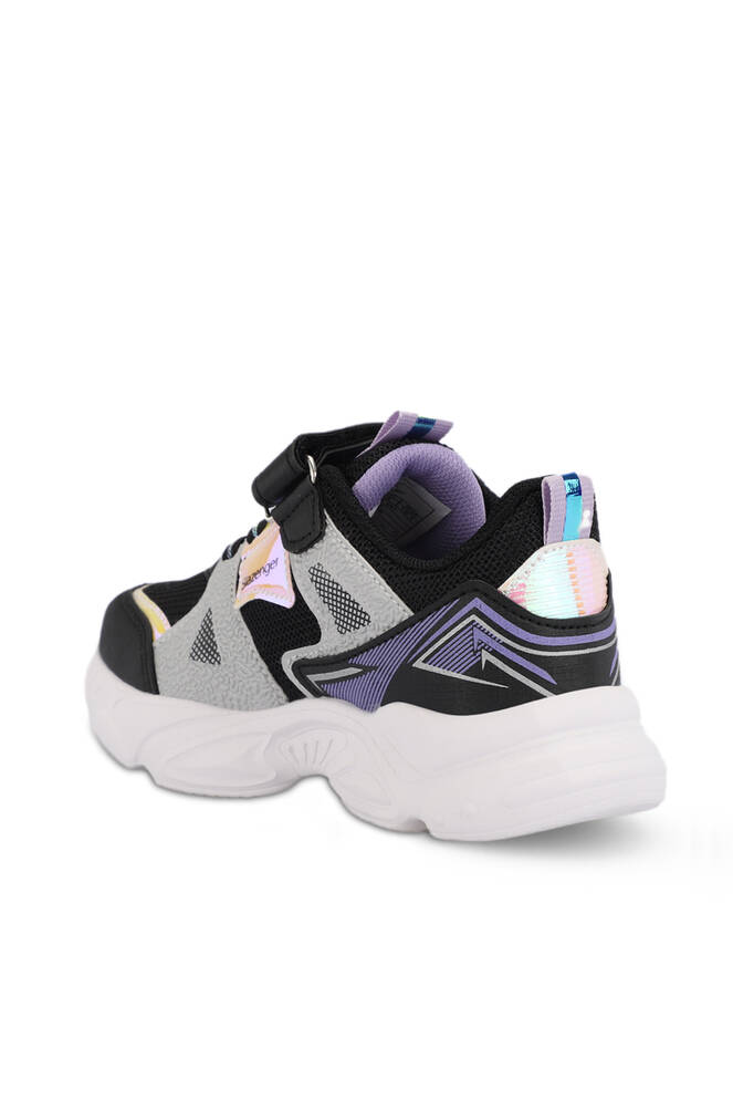 Slazenger NELSON Girls' Kids' Sneaker Shoes Black - Purple