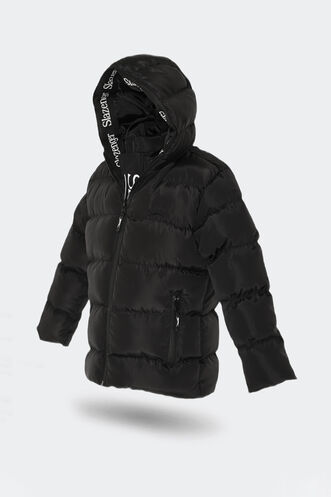 Slazenger NEONS Unisex Kids Coat & Jacket Black - Thumbnail