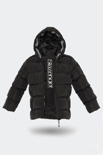 Slazenger NEONS Unisex Kids Coat & Jacket Black - Thumbnail