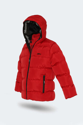 Slazenger NEONS Unisex Kids Coat & Jacket Red - Thumbnail