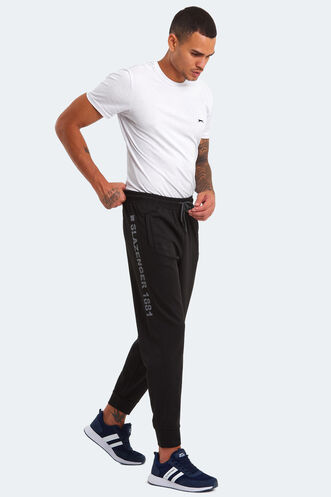 Slazenger NETS Men's Tracksuit Bottoms Black - Thumbnail